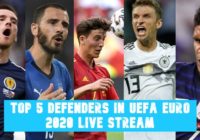 Top 5 Defenders in UEFA Euro 2020 Live Stream