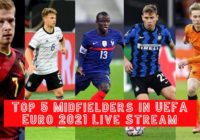 Top 5 Key Midfielders in the UEFA Euro 2020 Live Streaming Match